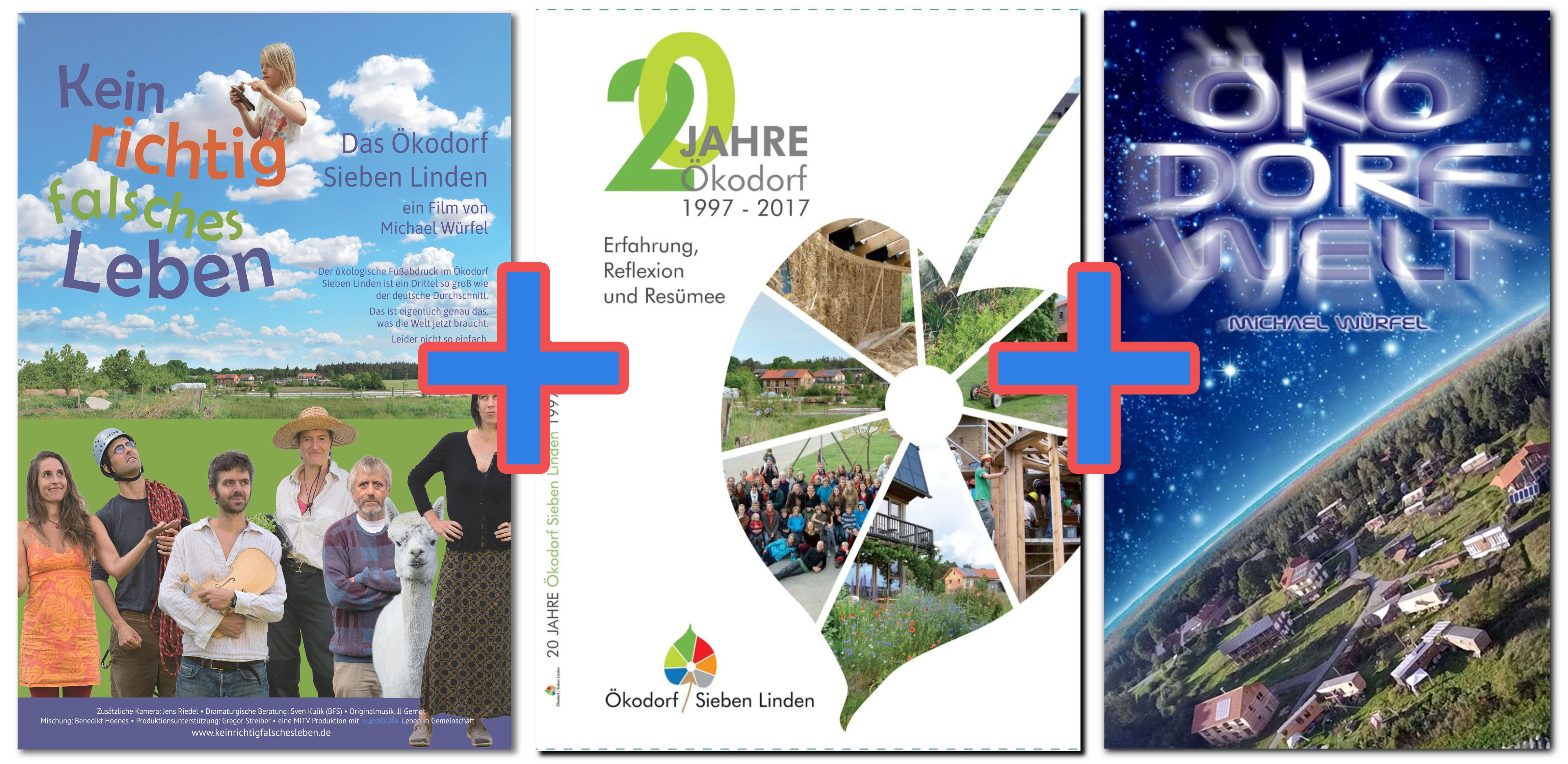 Kombi "Kein richtig falsches Leben" und Sieben-Linden-Bücher